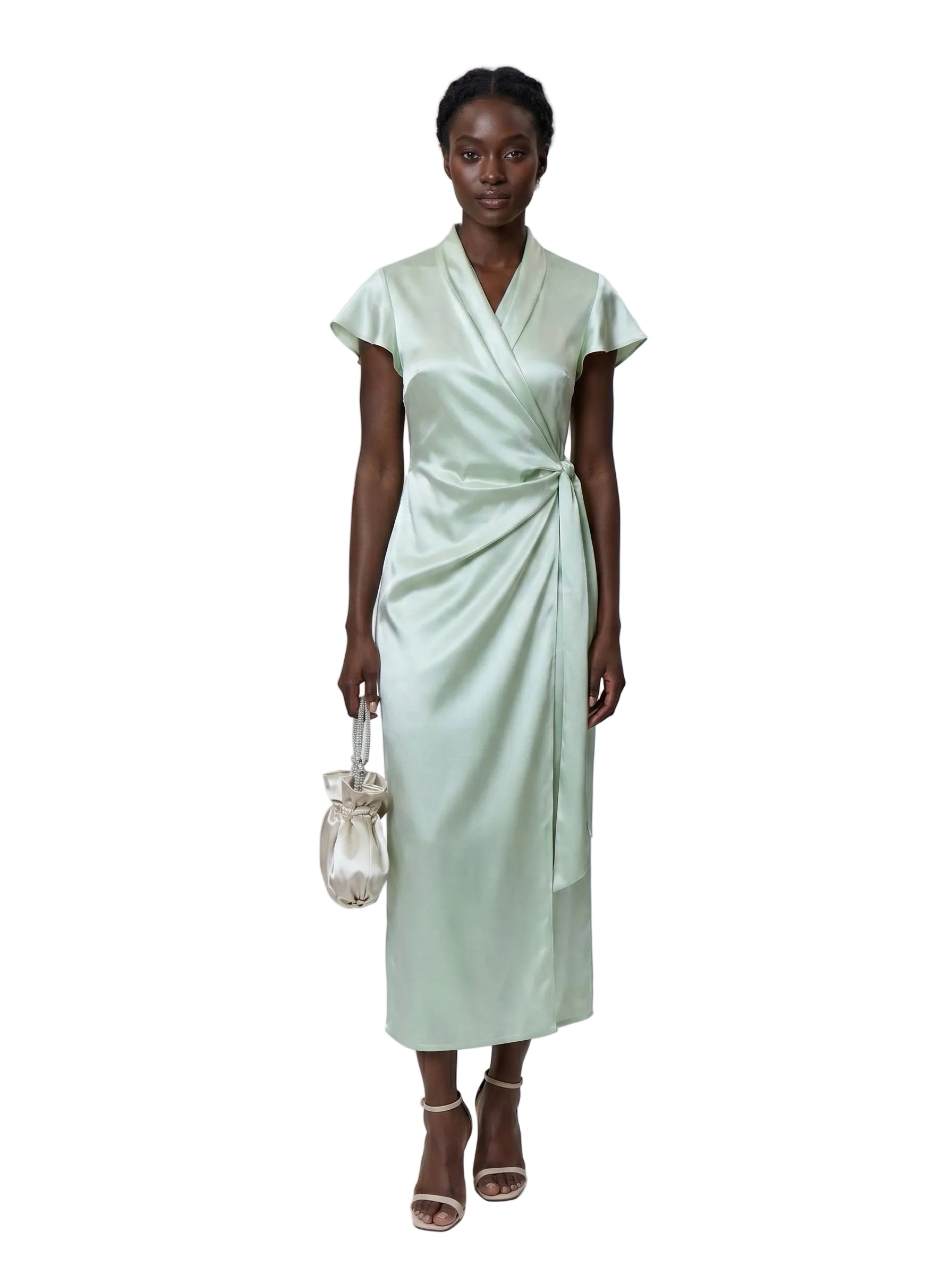 Vestido Wrap Sage