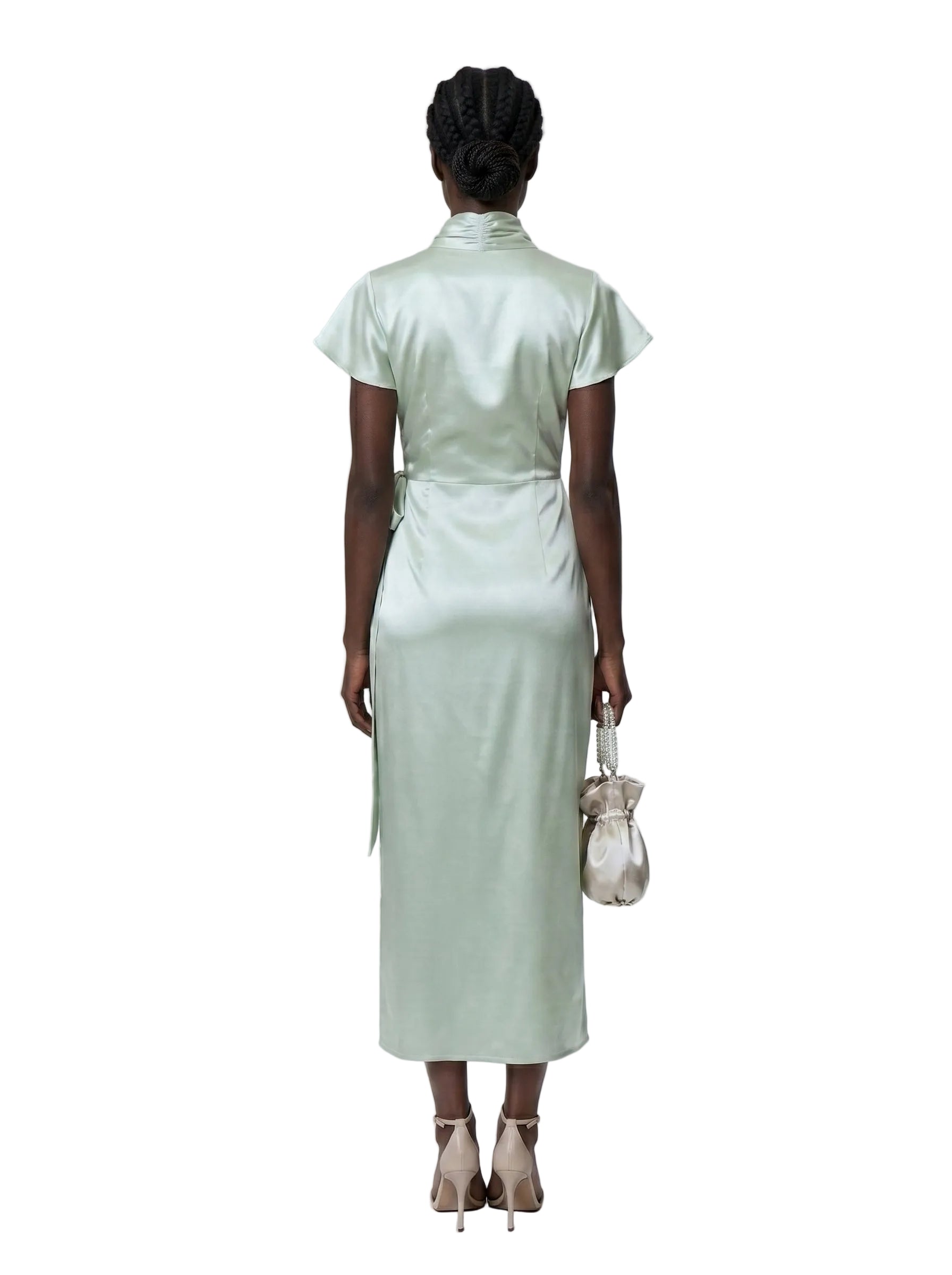 Vestido Wrap Sage