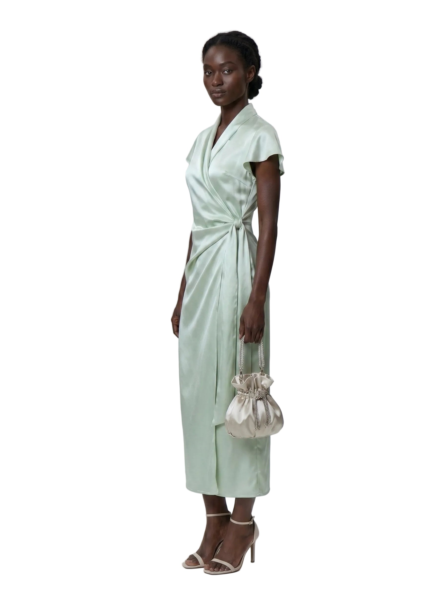 Vestido Wrap Sage