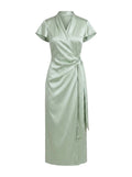 Vestido Wrap Sage