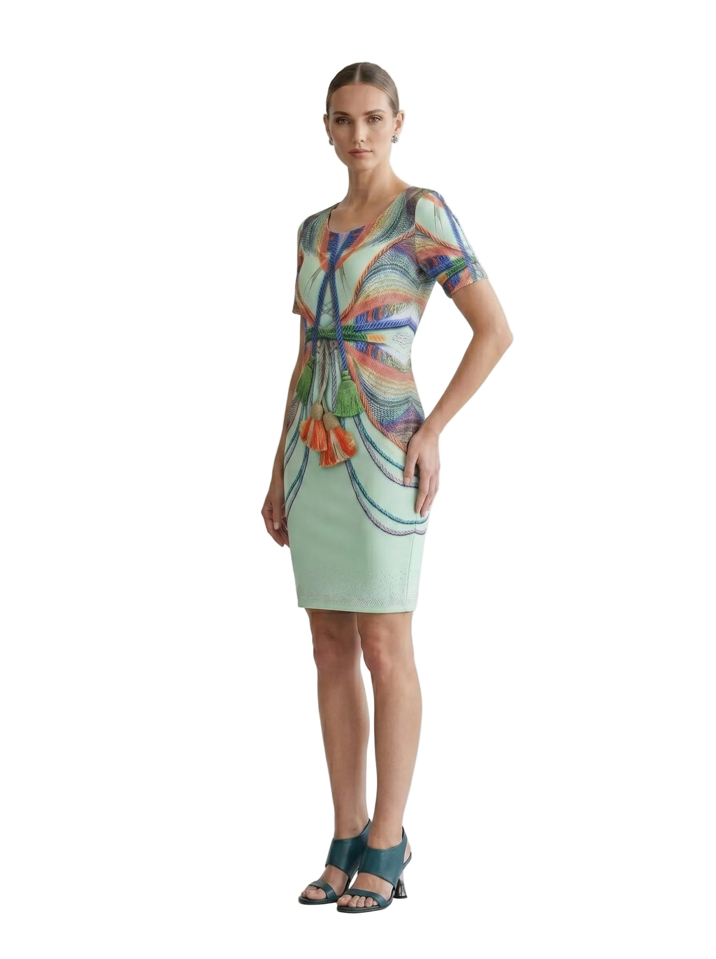 VESTIDO PRINT MENTA