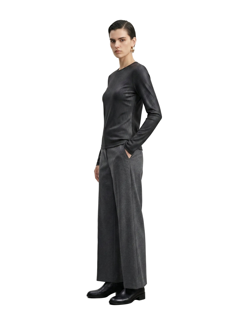TOP RIB NOIR